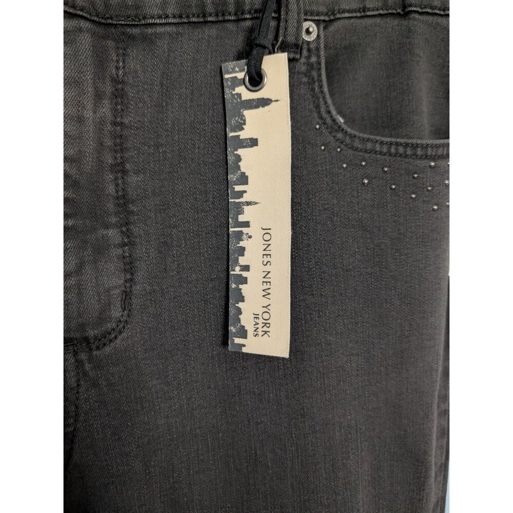 Jones New York Womens Graphite Straight Leg Jeans 20W Regular Secret Slimming Fe - Picture 9 of 14